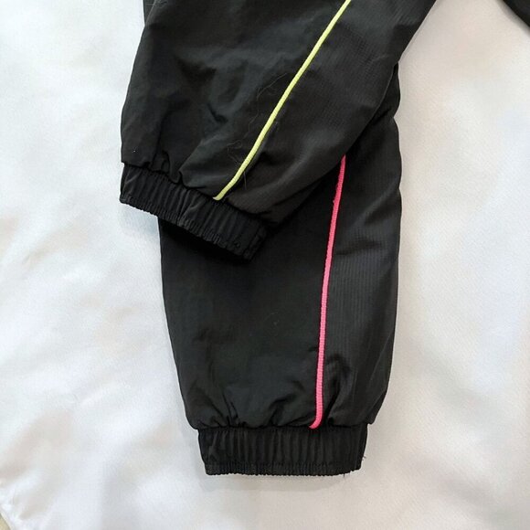 ADIDAS ORIGINALS MEN'S ADIPLORE BLACK PINK NEON ZIP UP NYLON TRACK TOP JACKET - Picture 11 of 15